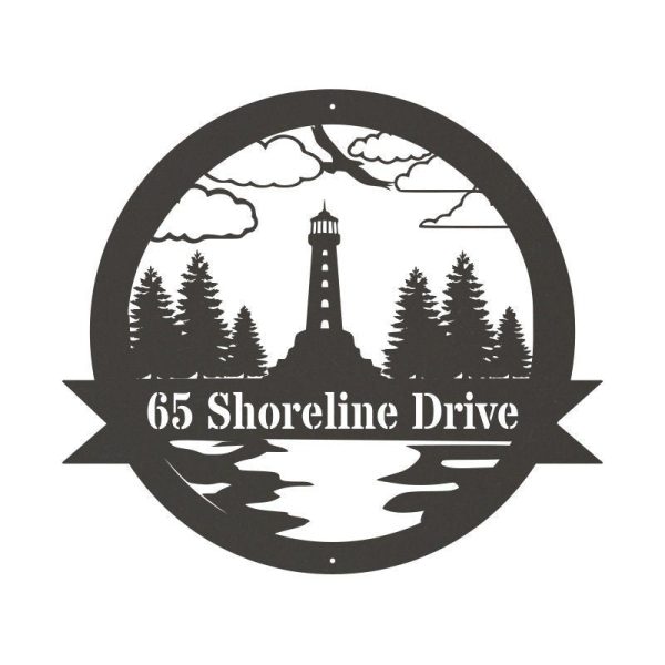Personalized Lighthouse Metal Sign Outdoor Weatherproof Sign Farm Sign - Image 3